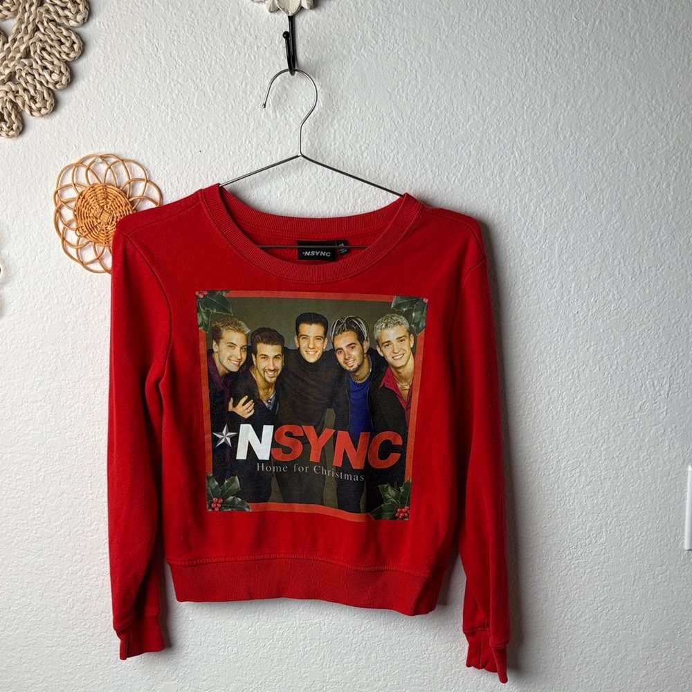 NSYNC Home For Christmas Crop Sweatshirt - Picture 2 of 4
